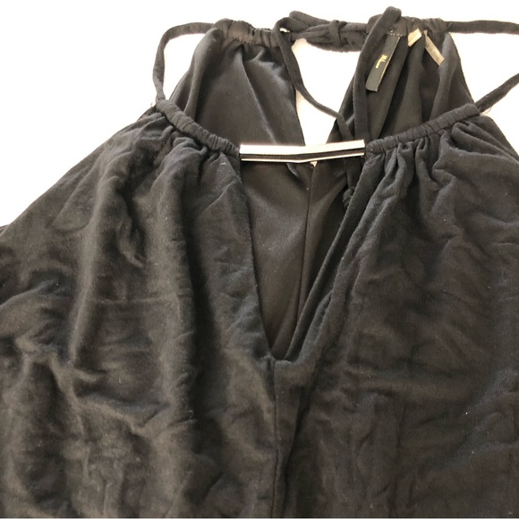 Milano Rayón Black Jumpsuit Wide legs SZ XL - Picture 7 of 16